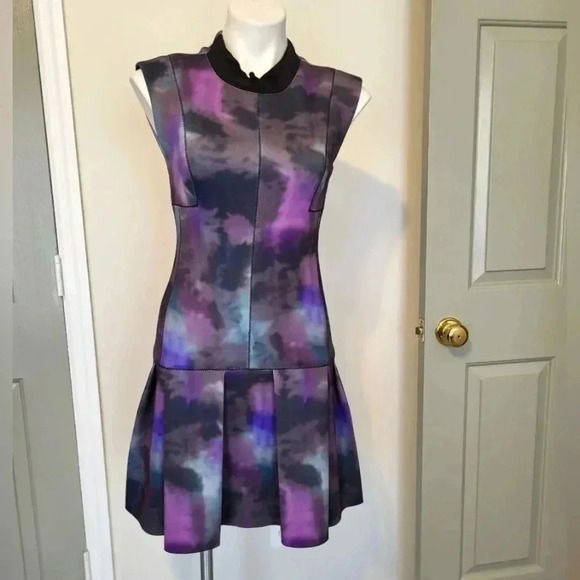 Rebecca Taylor Floral Haze Mock Neck Dress(2) - Picture 3 of 11